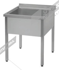 Dřez nerez - hloubka 600