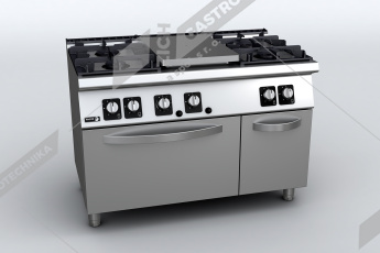 Fagor Sporák plynový s tálem a otevřenými hořáky C-G751 (GN)