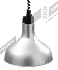 Infra lampa závěsná - chrom