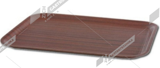 Podnos jídelní protiskluzový 36x46 cm - ořech Mykonos