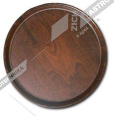 Podnos kulatý protiskluzový, pr. 38 cm - ořech Mykonos