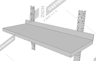 Police nástěnná jednopatrová PL1X-17030