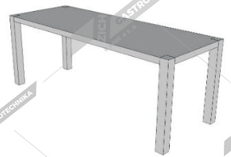 Police stojanová jednopatrová PL1S-12030