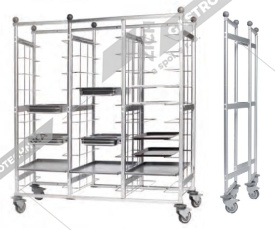 Vozík regálový - 30 podnosů VR 30 P