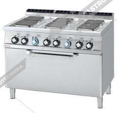 RM Lotus Sporák elektrický s troubou 3x GN 1/1 CFQ6-712ET 