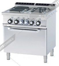 RM Lotus Sporák elektrický s troubou GN 2/1 CFQ4-78ET 