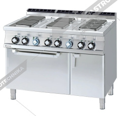 RM Lotus Sporák elektrický s troubou GN 2/1 CFQ6-712ETV 