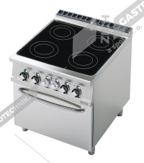 RM Lotus Sporák elektrický sklokeramický s troubou GN 2/1 CFC4-98ET 