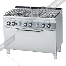 RM Lotus Sporák plynový s el. troubou 3x GN 1/1 CF6-712GPE