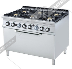 RM Lotus Sporák plynový s el. troubou 3x GN 1/1 CF6-912GE