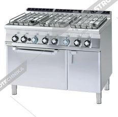 RM Lotus Sporák plynový s el. troubou GN 2/1 CF6-712GPEV