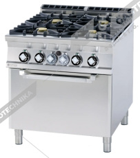 RM Lotus Sporák plynový s el. troubou GN2/1 CF4-98GE