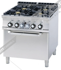 RM Lotus Sporák plynový s plyn troubou GN 2/1 CF4-98G 