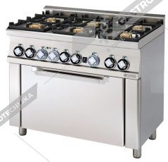 RM Lotus Sporák plynový s plynovou troubou CF6-610G