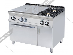 RM Lotus Sporák plynový tálový s el. troubou GN 2/1 TPF2-912GEV 