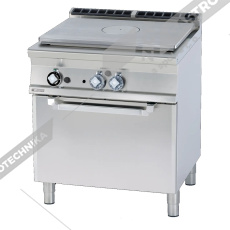 RM Lotus Sporák tálový plynový s plyn troubou GN 2/1 TPF-78G 