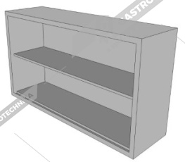 Skříňka nástěnná otevřená s policí SK-11035