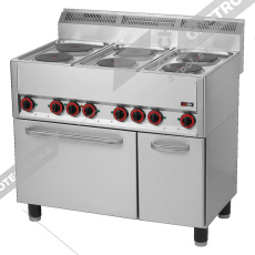 Sporák elektrický s troubou a skříňkou SPT 90 ELS