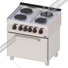 Sporák elektrický s troubou GN 2/1 SPT 70/80 21 E