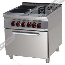 Sporák elektrický s troubou statickou 2/1 SPQT 90/80 21 E