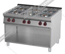 Sporák plynový 6 zón SP 90/120 G 