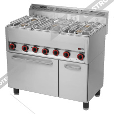 Sporák plynový s el. troubou a skříňkou SPT 90/5 GLS