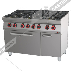 Sporák plynový s el. troubou GN 2/1 SPT 70/120 21 GE