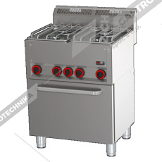 Sporák plynový s el. troubou SPT 60 GL