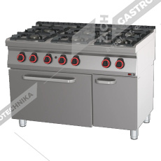 Sporák plynový s plyn.troubou GN 2/1 SPBT 70/120 21 G