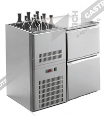 Stůl chladící barový s chlad. vanou 0/2 RIDG-102E