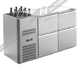 Stůl chladící barový s chlad. vanou 0/4 RIDG-204E