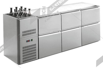 Stůl chladící barový s chlad. vanou 0/6 RIGD-306E