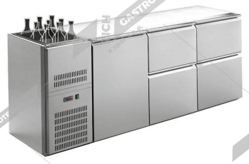 Stůl chladící barový s chlad. vanou 1/4 RIDG-314E