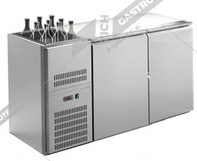 Stůl chladící barový s chlad. vanou 2/0 RIDG-220E