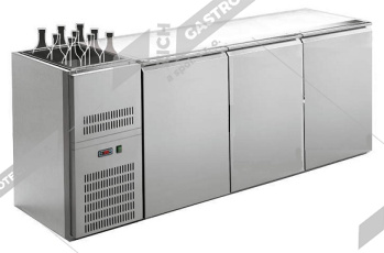 Stůl chladící barový s chlad. vanou 3/0 RIDG-330E