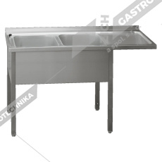 Stůl mycí dvoudřez MSDOP/M 7019 190x70x90