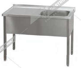 Stůl pracovní s dřezem MSJOL 6018 180x60x90