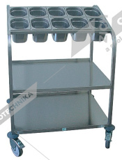 Abner Vozík na podnosy a příbory MV-PP 2/53x37