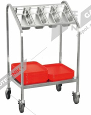Vozík na příbory a tácy WPT4